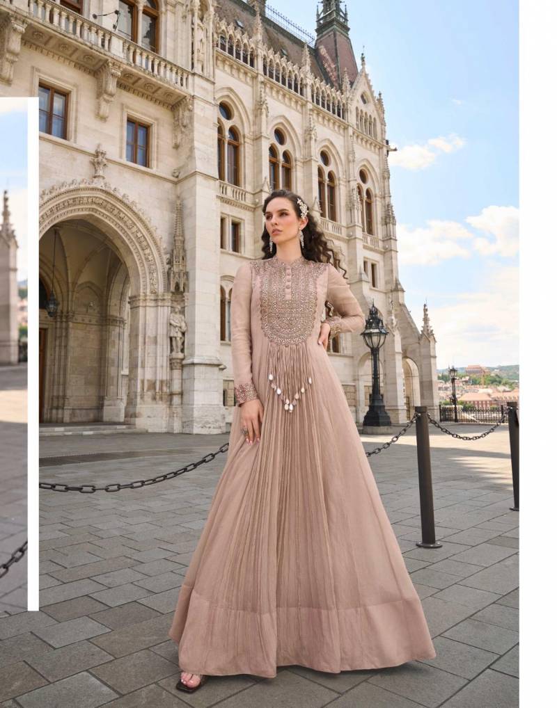 Sayuri Jhalak Crush Silk Embroidered Designer Gown Collection
