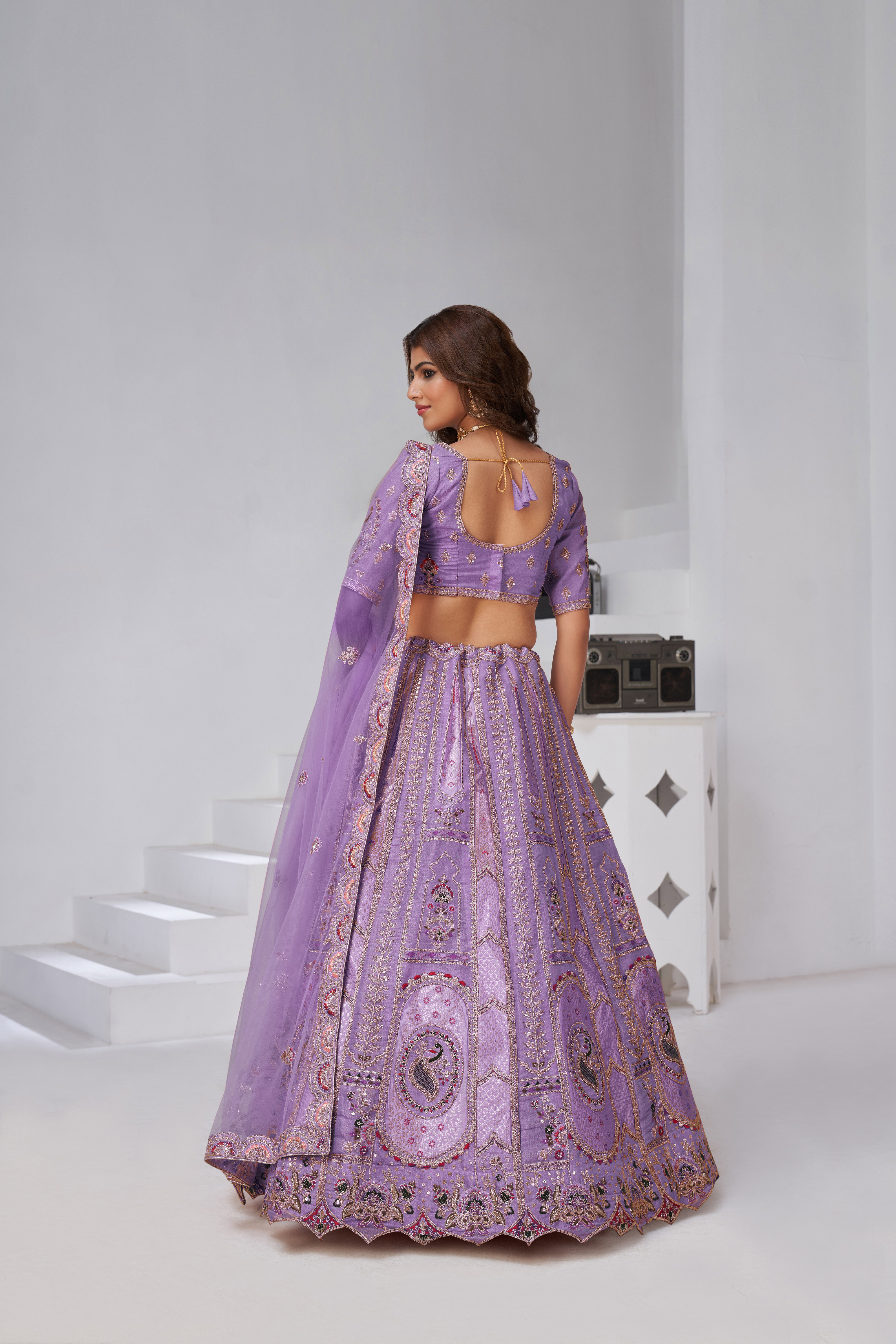 Kesar KF 2151 Purple Banarasi Silk Wedding Heavy Work Bridal Lehenga Choli