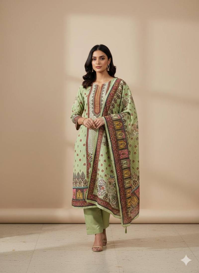 Mehboob Tex 1762 Viscose Digital Print Pakistani Salwar Kameez