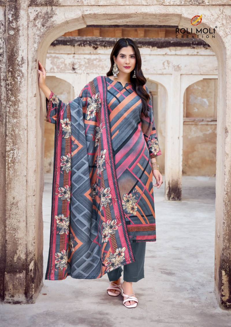 Roli Moli Kabira Pashmina Printed Dress Material Collection