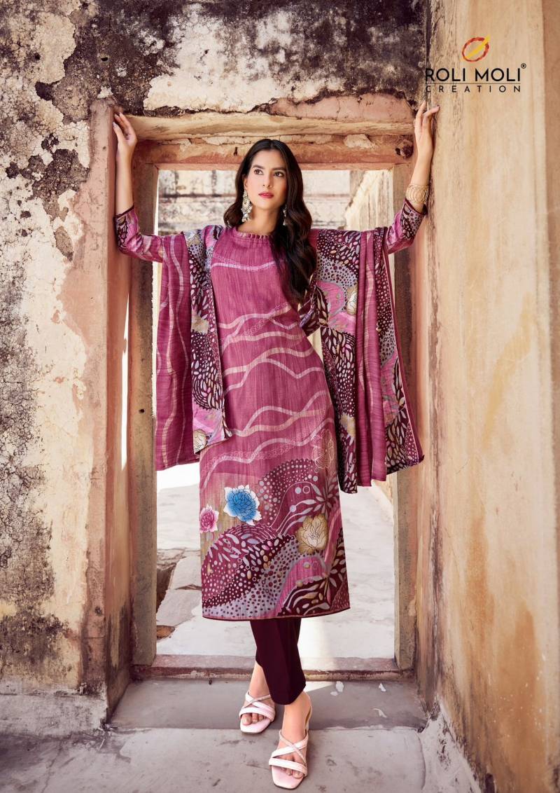 Roli Moli Kabira Pashmina Printed Dress Material Collection