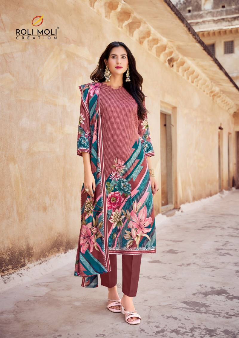 Roli Moli Kabira Pashmina Printed Dress Material Collection