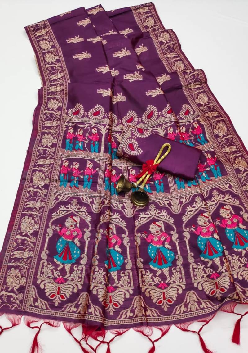 Vt 6052 T Soft Handloom Silk Traditional Saree Collection