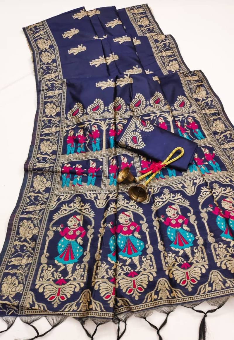 Vt 6052 T Soft Handloom Silk Traditional Saree Collection