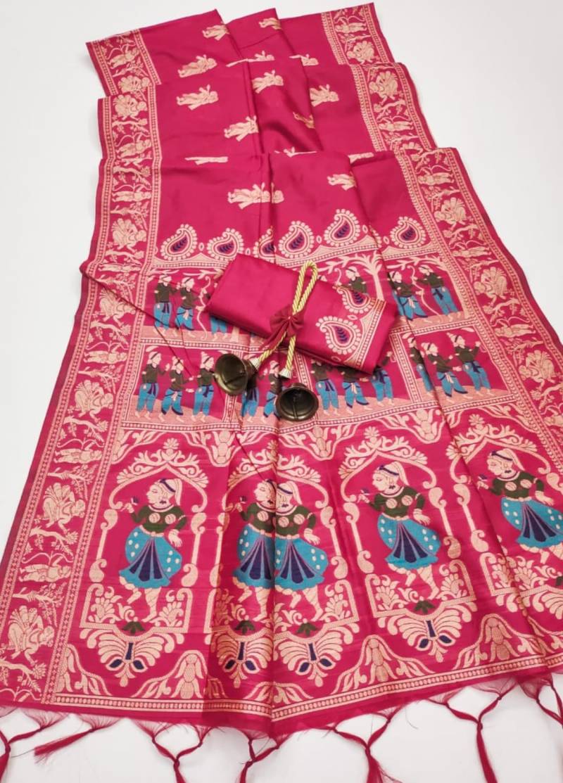 Vt 6052 T Soft Handloom Silk Traditional Saree Collection