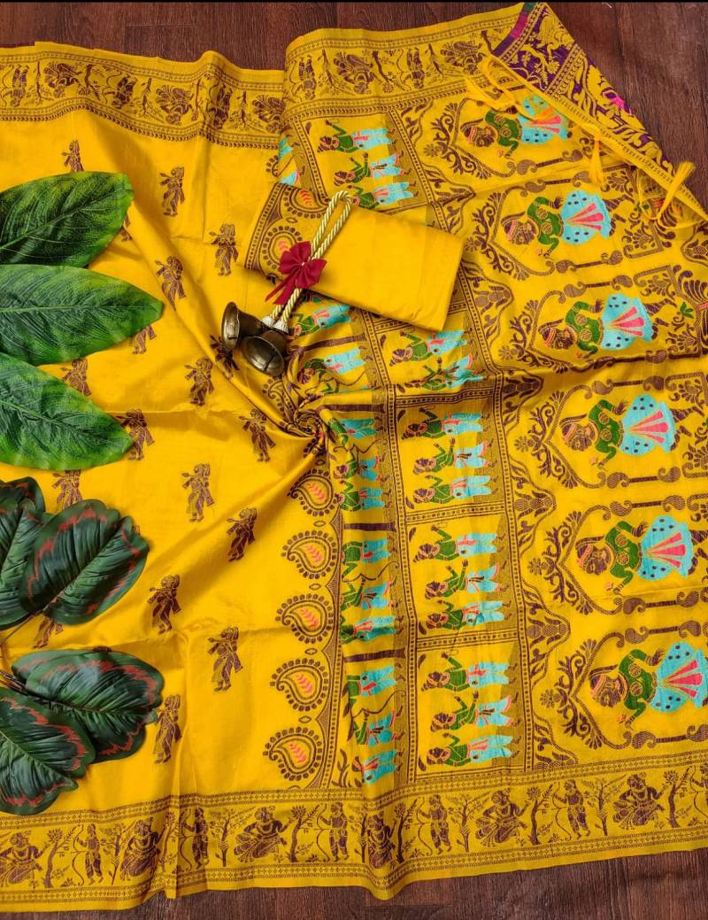 Vt 6052 T Soft Handloom Silk Traditional Saree Collection
