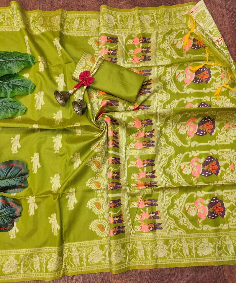 Vt 6052 T Soft Handloom Silk Traditional Saree Collection