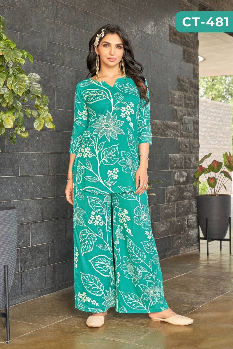 Ctz Ragini Rayon Regular Wear Co Ord Set Collection