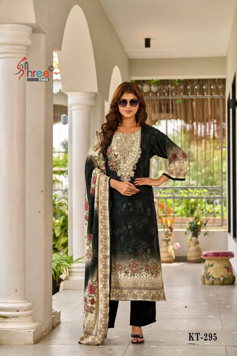 Shree Kt 295 Viscose Maslin Digital Print Work Salwar Kameez