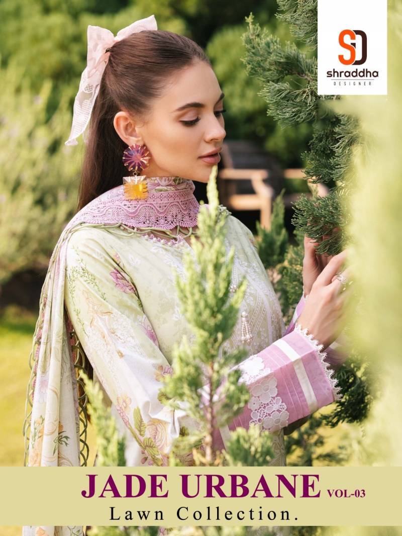 Shraddha Jade Urbane Vol 3 Lawn Cotton Embroidery Paksitani Suits