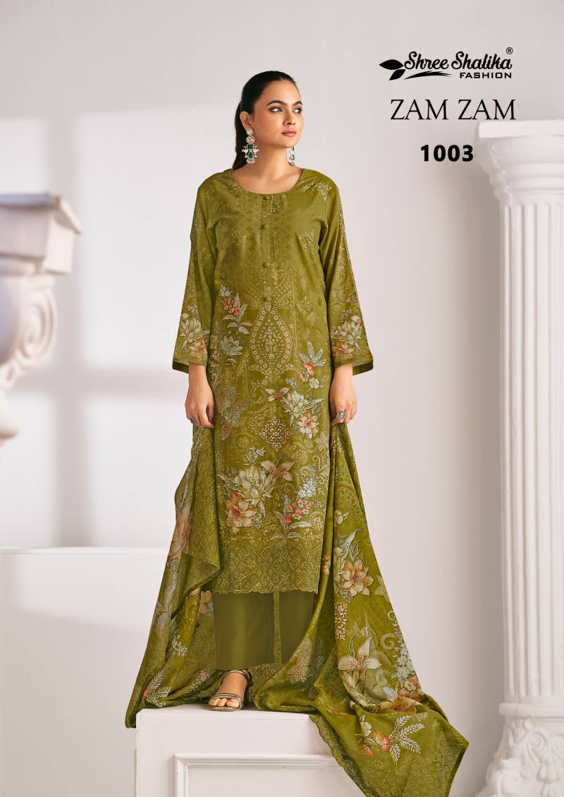 Shree Shalika Zam Zam Cotton Lawn Digital Print Work Dress Material