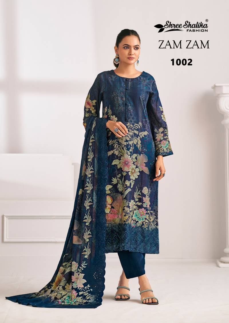 Shree Shalika Zam Zam Cotton Lawn Digital Print Work Dress Material