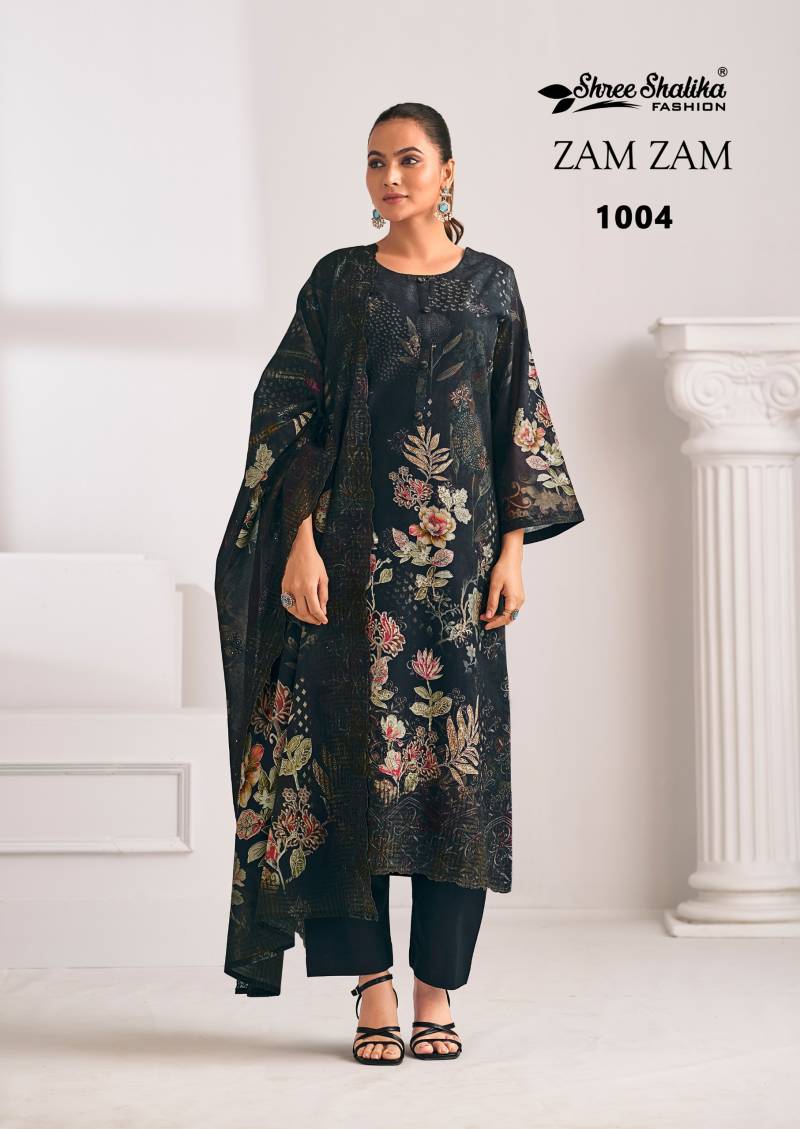 Shree Shalika Zam Zam Cotton Lawn Digital Print Work Dress Material