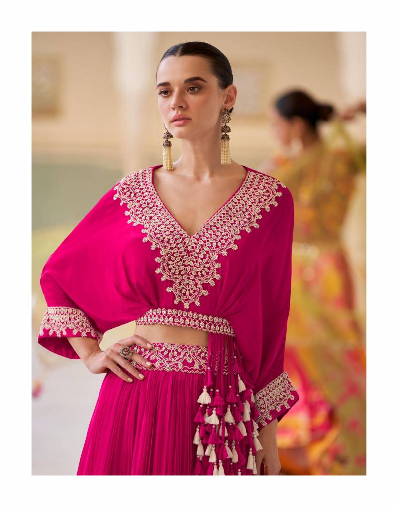 Sayuri Qayaamat Chinon Embroidered Designer Stylist Lehenga Choli