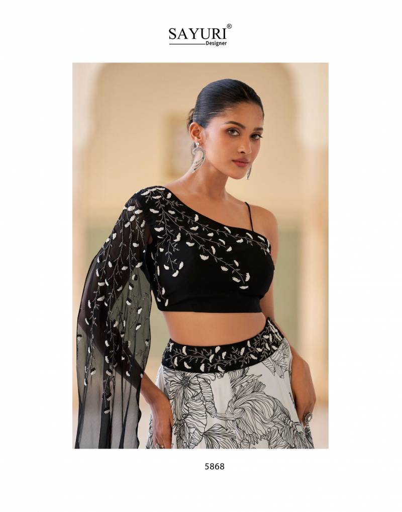 Sayuri Qayaamat Chinon Embroidered Designer Stylist Lehenga Choli