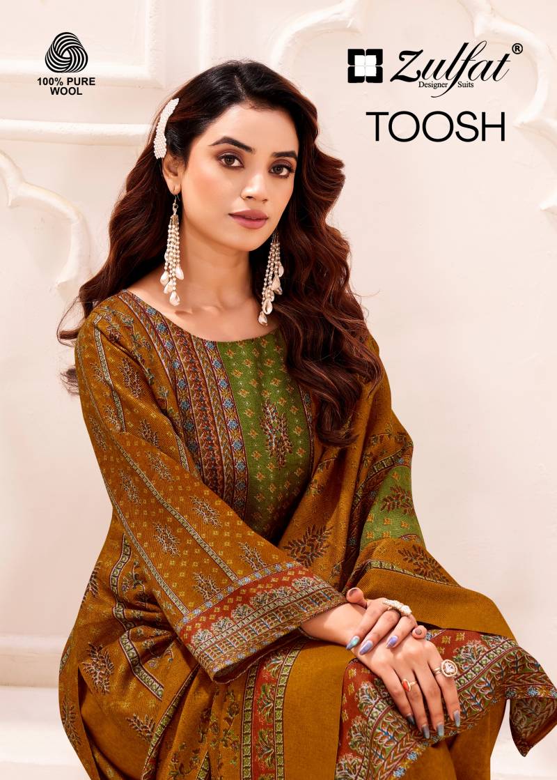 Zulfat Toosh Woollen Pashmina Designer Dress Material Collection
