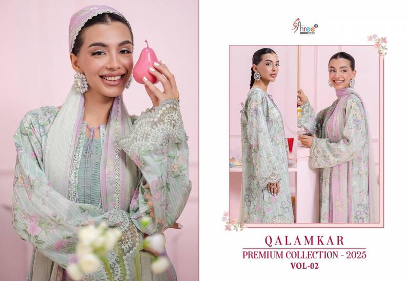 Shree Qalamkar Premiun Collection 2025 Vol 2 Cotton Dupatta Salwar Suits