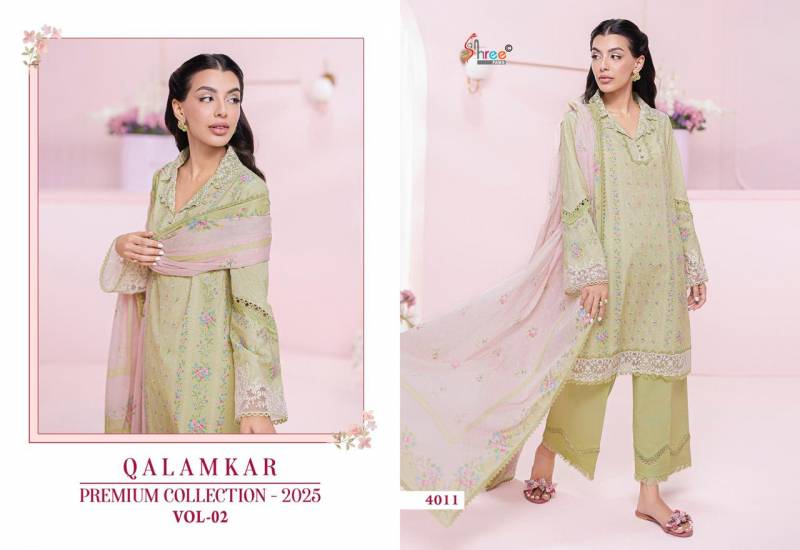 Shree Qalamkar Premiun Collection 2025 Vol 2 Cotton Dupatta Salwar Suits