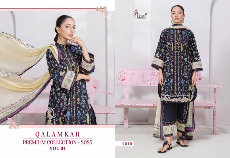 Shree Qalamkar Premiun Collection 2025 Vol 2 Cotton Dupatta Salwar Suits