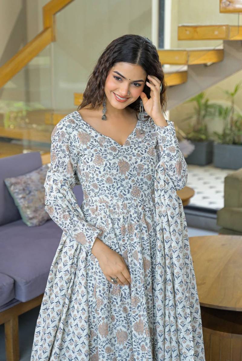 Dhruvi 381 Viscose Fancy Casual Wear Kurti With Bottom Dupatta