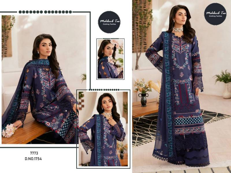 Mehboob Tex 1754 Cotton Embroidered Pakistani Salwar Kameez Suits