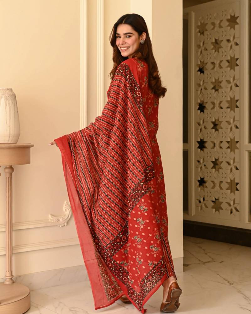 Dhruvi 377 Viscose Fancy Casual Wear Kurti With Bottom Dupatta