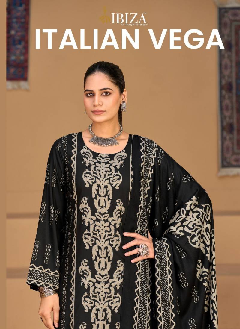 Ibiza Italian Vega Viscose Pashmina Handwork Salwar Kameez
