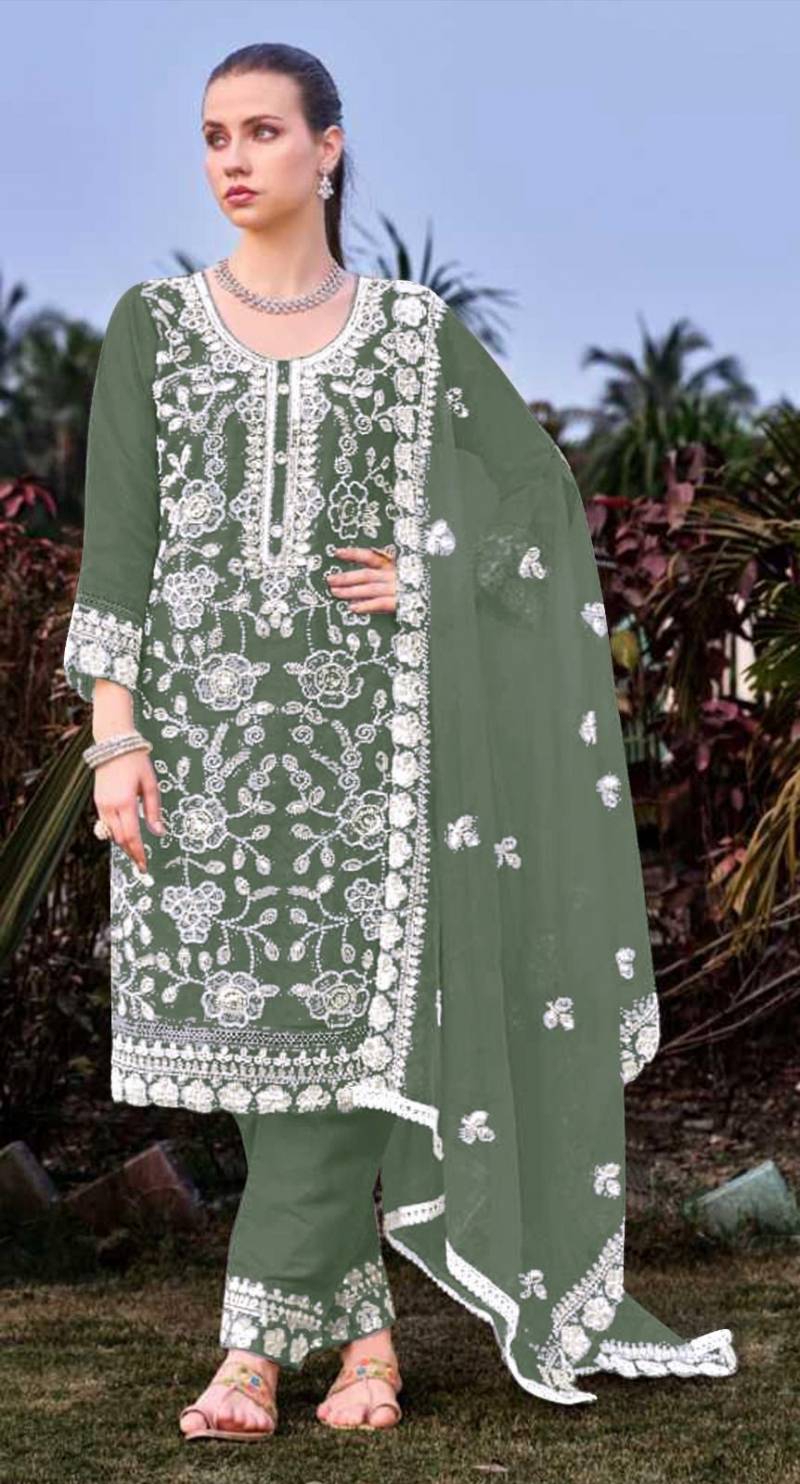 Bilqis B 160 E1 To H1 Faux Georgette Embroidered Pakistani Salwar Suits