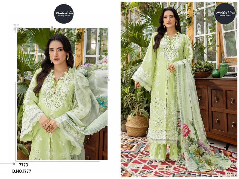 Mehboob Tex 1776 And 1777 Cotton Dupatta Cotton Pakistani Suits