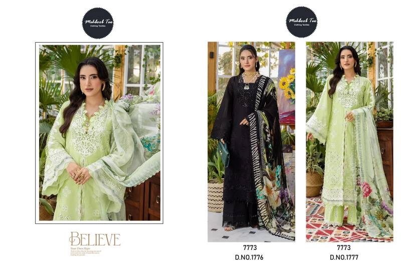Mehboob Tex 1776 And 1777 Cotton Dupatta Cotton Pakistani Suits