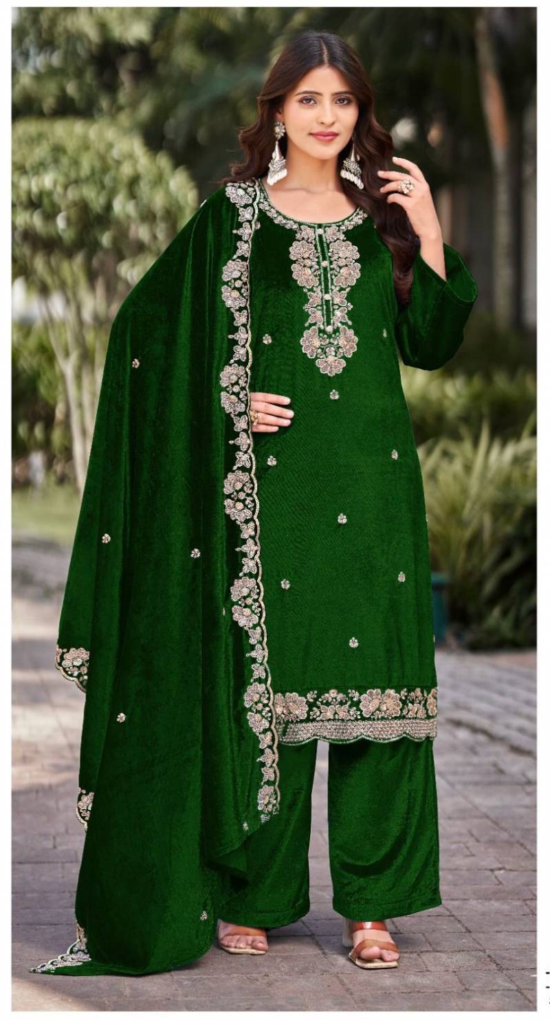 Deepsy Velvet 32231 A To D Velvet With Work Pakistani Salwar Kameez