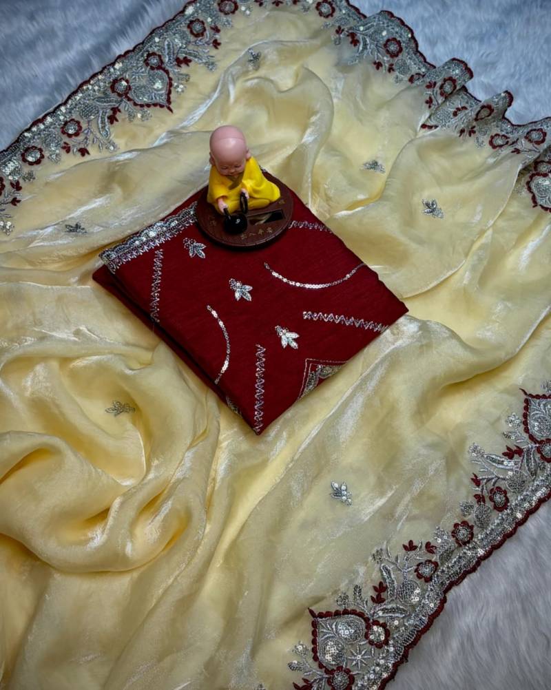 Vt 780 T Soft Space Silk Thread Worked Premium Saree Collection