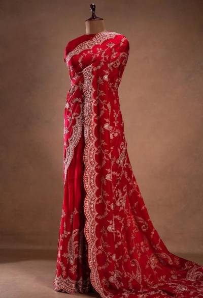 Vt 785 T Orgenza With Sequance Embroidery Worked Saree Collection