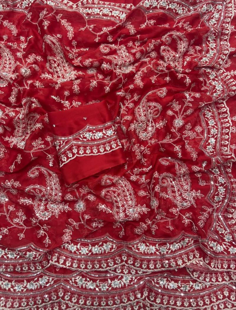 Vt 785 T Orgenza With Sequance Embroidery Worked Saree Collection