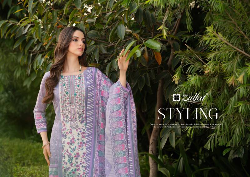 Zulfat Sana Safina Vol 2 Cotton Designer Print Dress Material Collection