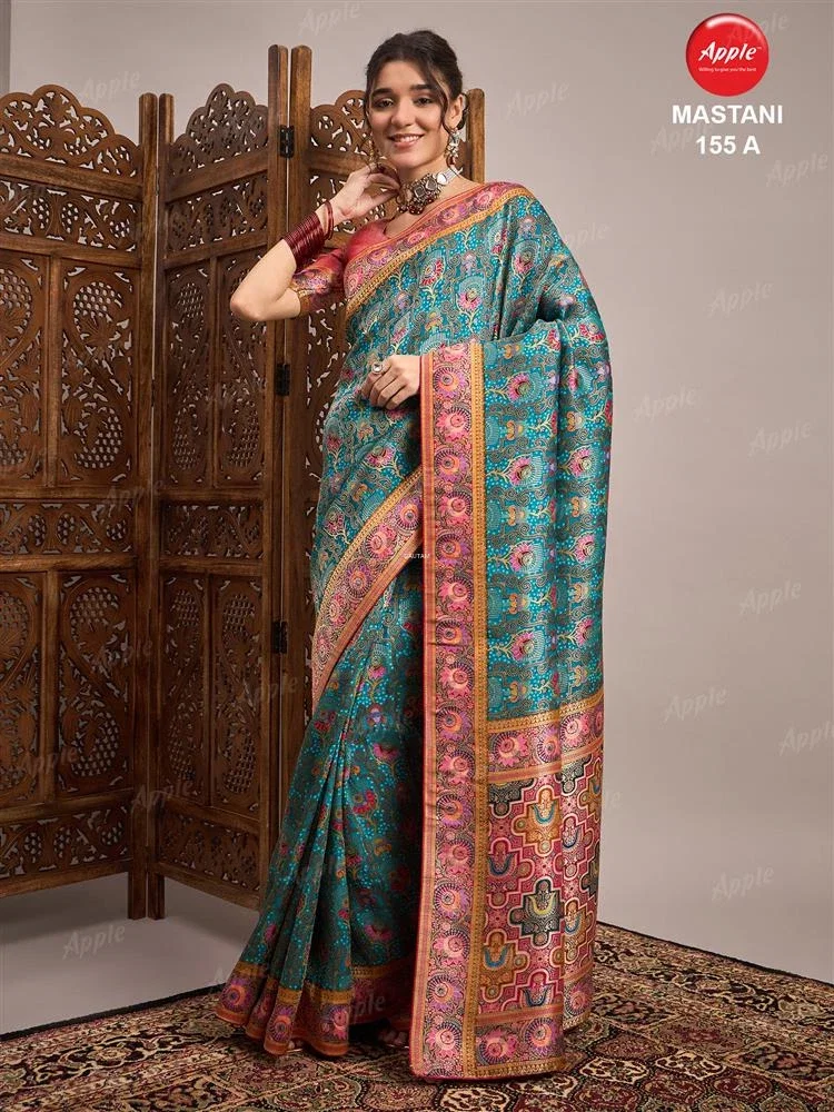 Apple Mastani 155 Viscose Silk Woven Designer Saree Collection