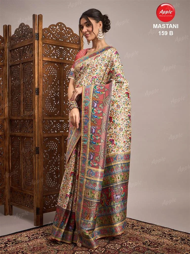 Apple Mastani 159 Designer Viscose Silk Saree Collection