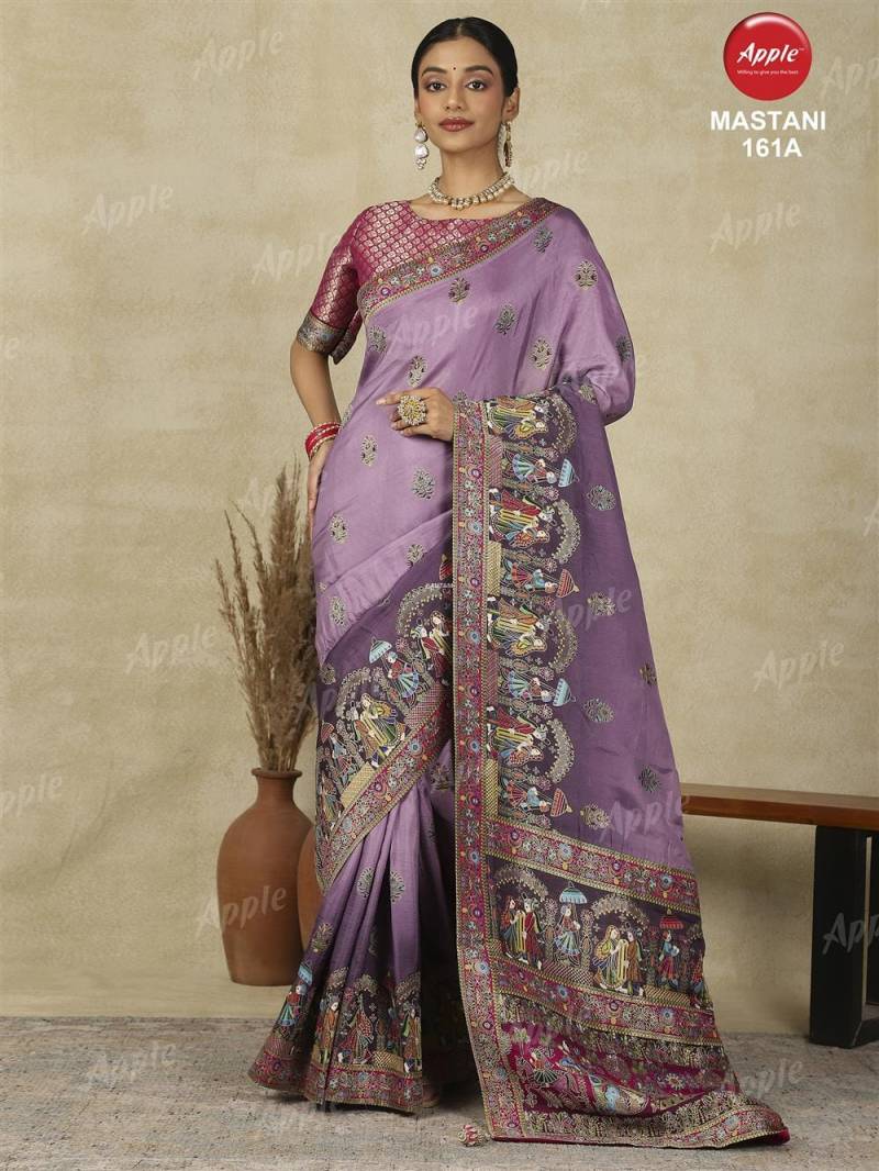 Apple Mastani 161 Viscose Silk Designer Saree Collection