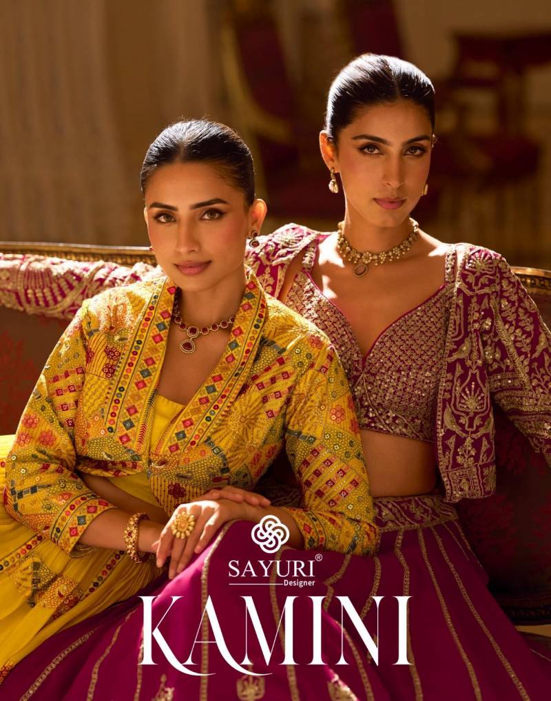 Sayuri Kamini Georgette Embroidered Stylish Designer Lehenga Choli