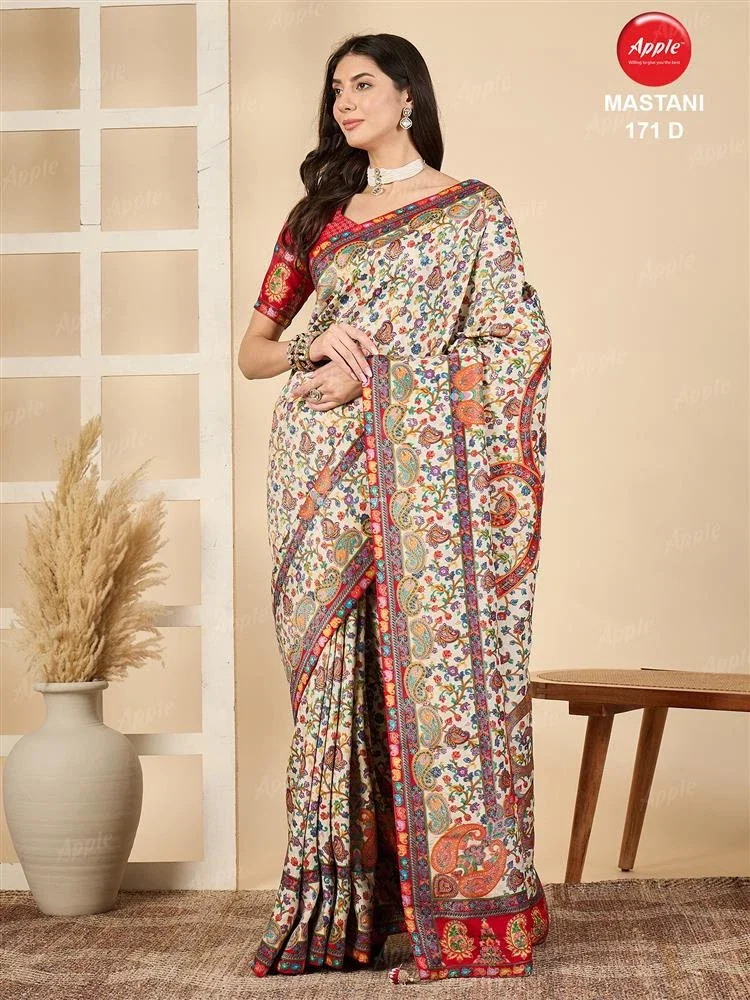 Apple Mastani 171 Viscose Silk Woven Designer Saree Collection