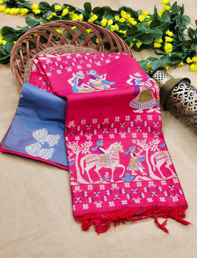 Vt 6060 T Soft Raw Silk Antique Designer Saree Collection