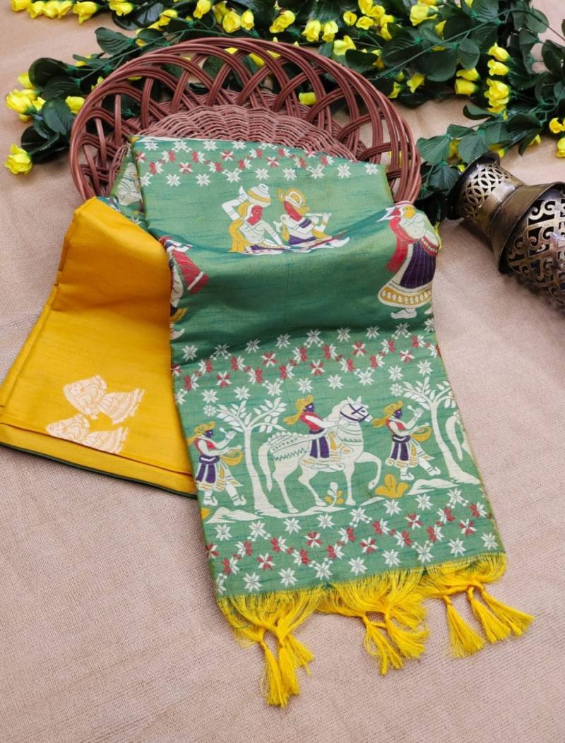 Vt 6060 T Soft Raw Silk Antique Designer Saree Collection