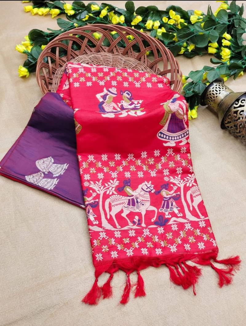Vt 6060 T Soft Raw Silk Antique Designer Saree Collection
