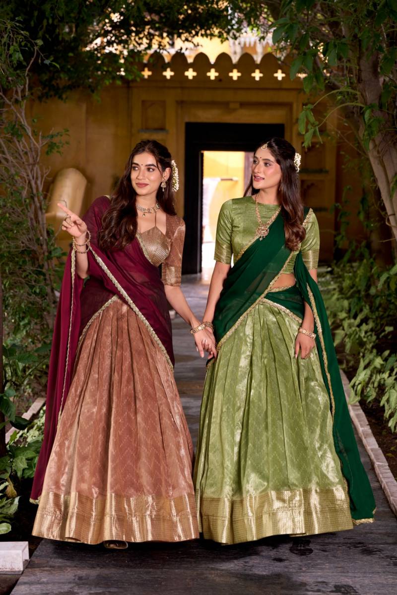 Lekha yf 2026 Dupion Silk Zari Weaving Worked Designer Lehenga Collection