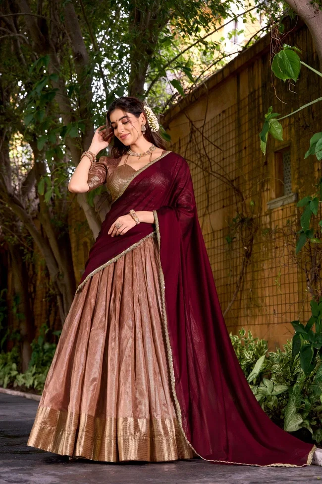 Lekha yf 2026 Dupion Silk Zari Weaving Worked Designer Lehenga Collection