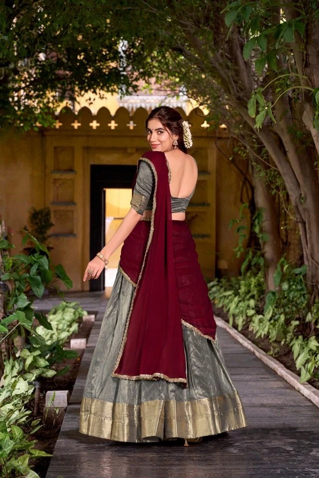 Lekha yf 2026 Dupion Silk Zari Weaving Worked Designer Lehenga Collection