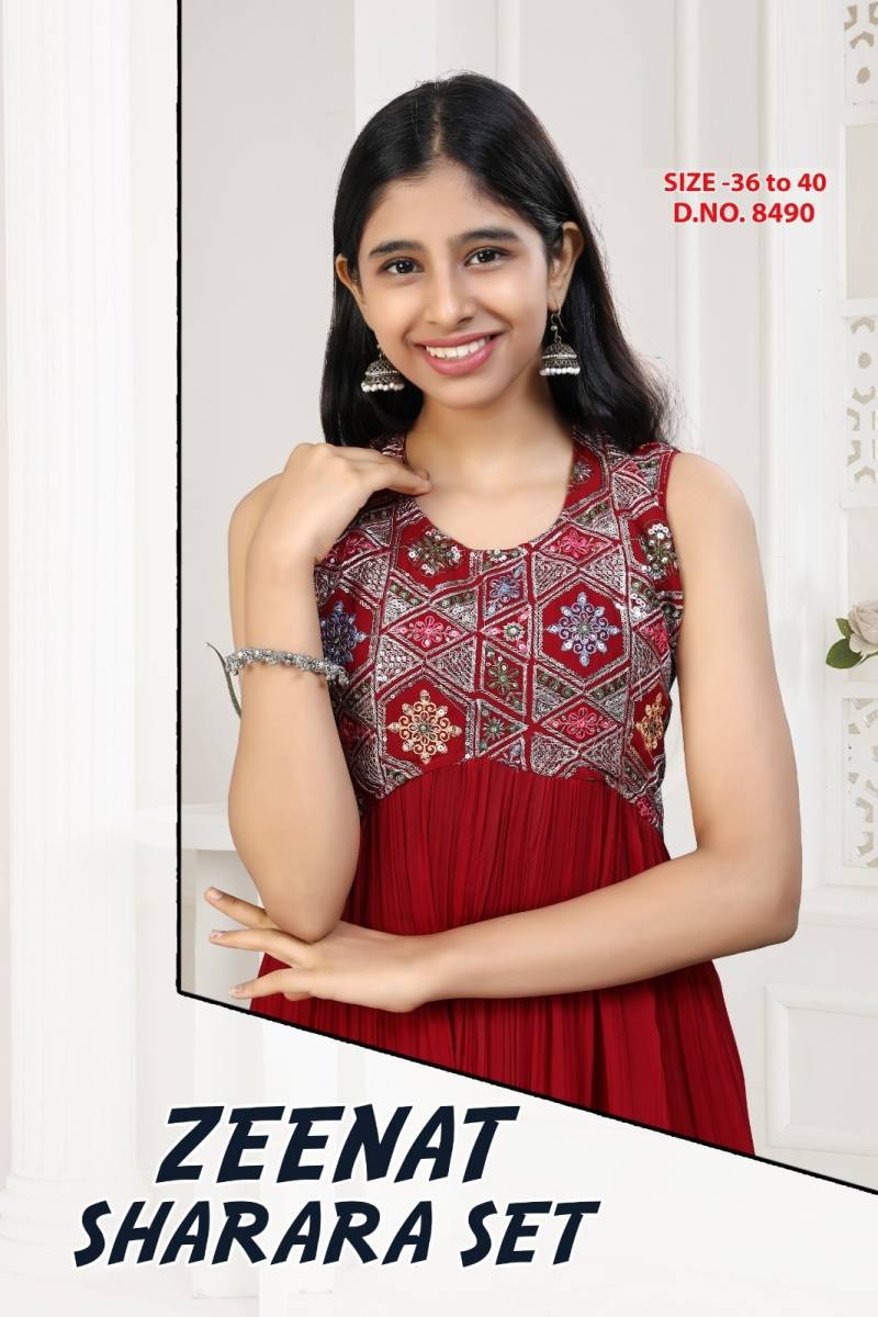 Zeenat Sharara Set 8490 Georgette Designer Salwar Kameez