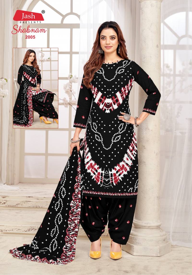 Jash Shabnam Vol 2 Cotton Print Bandhani Dress Material Collection