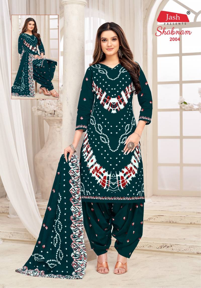 Jash Shabnam Vol 2 Cotton Print Bandhani Dress Material Collection