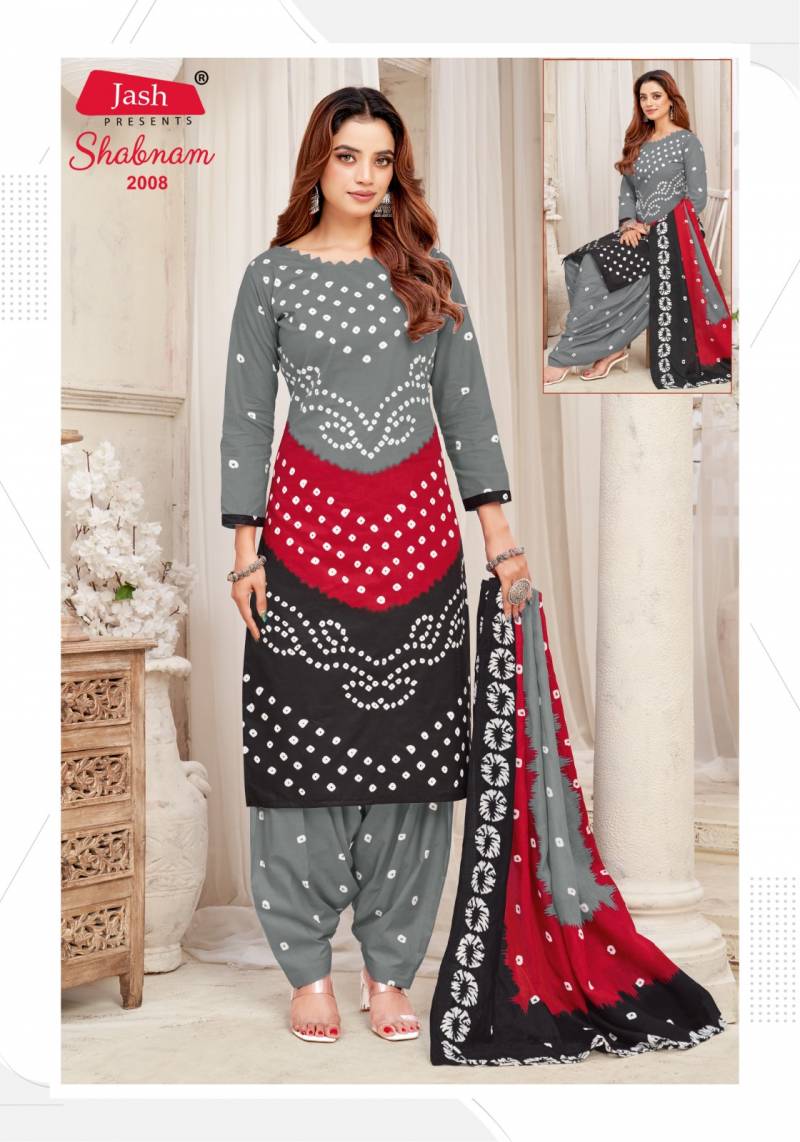 Jash Shabnam Vol 2 Cotton Print Bandhani Dress Material Collection